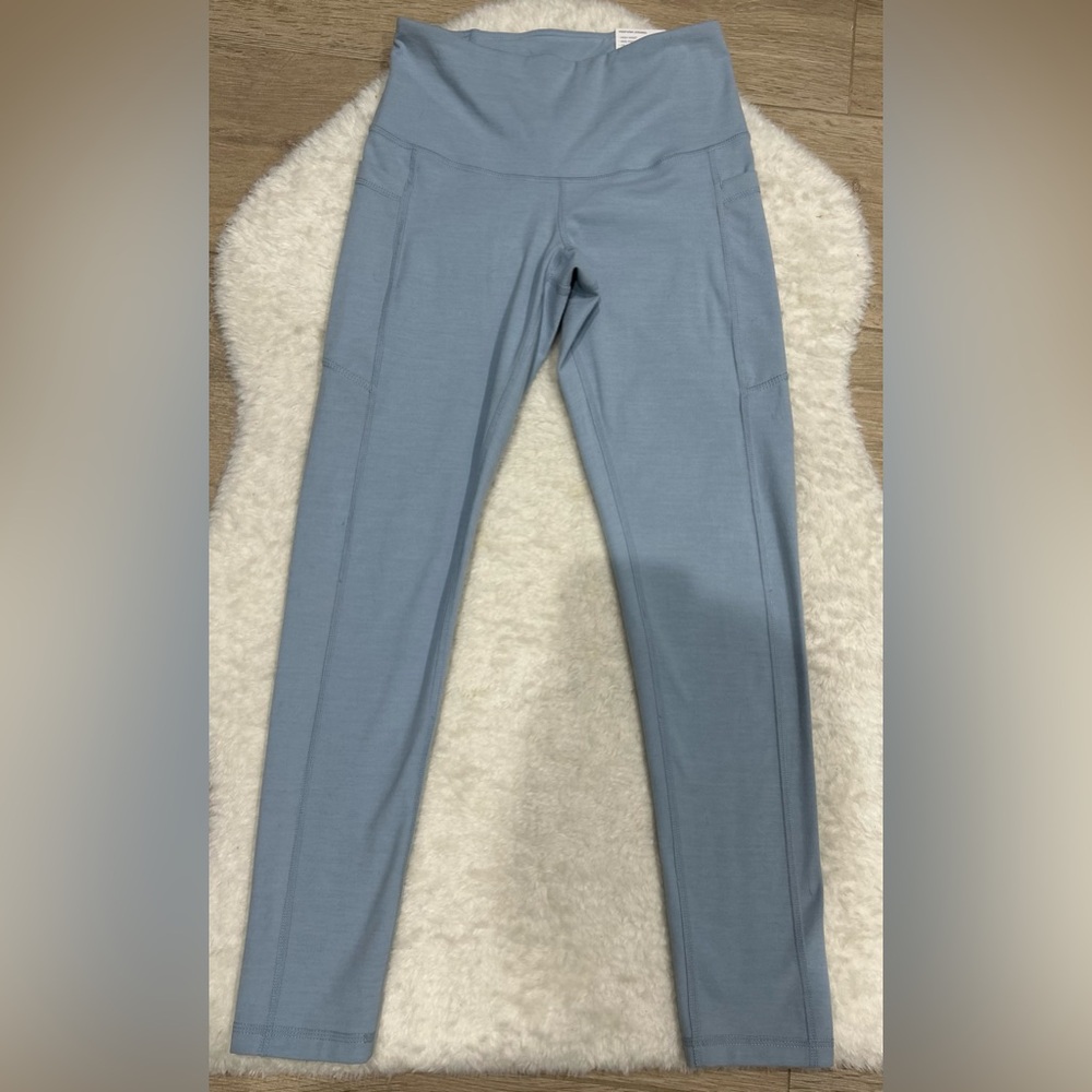 Zella Perform Blue Fog 7/8 Leggings NWT - Picture 2 of 5